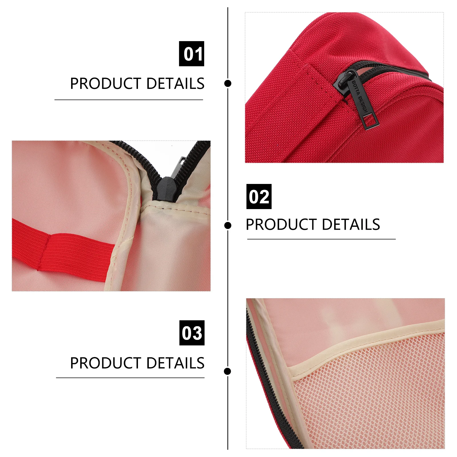 مجموعة الإسعافات الأولية المحمولة خفيفة الوزن ومتينة من أكسفورد، حقيبة أكسفورد للاستجابة في حالات الطوارئ، حقيبة طبية للسفر في الهواء الطلق والمنزل باللون الأحمر