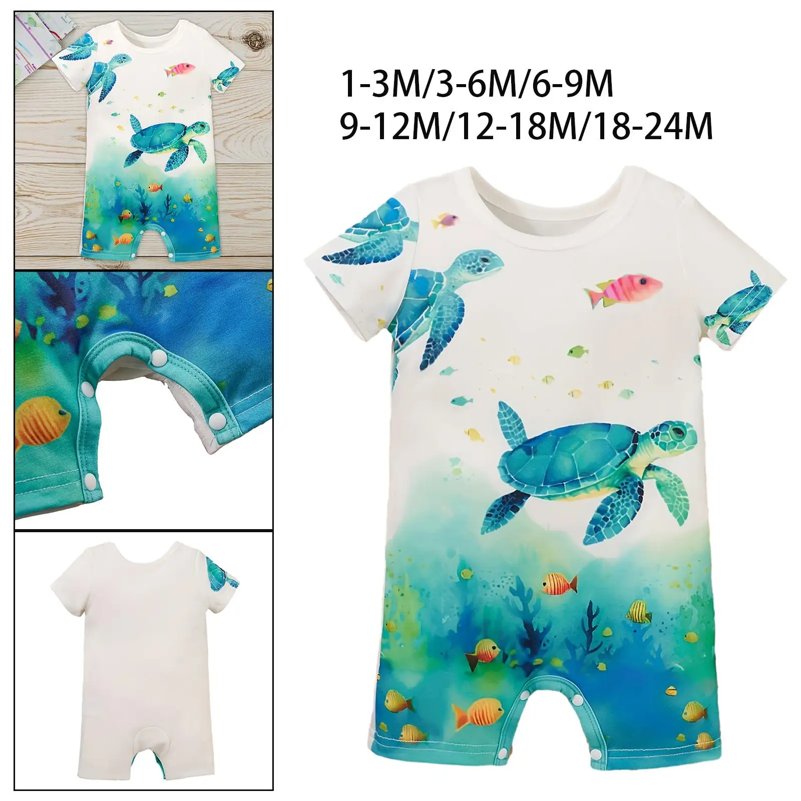 Short Sleeve Jumpsuit Outdoor Casual Fashion Climb Clothing Newborn Cartoon Clothes Outfit Baby Clothing Bodysuit Boys Girls