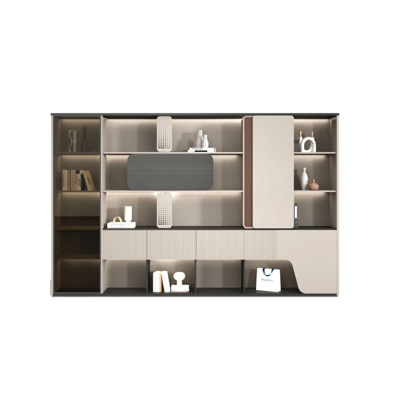 LH Office File Cabinet Light Luxury Wood File Data Document Storage Cabinet