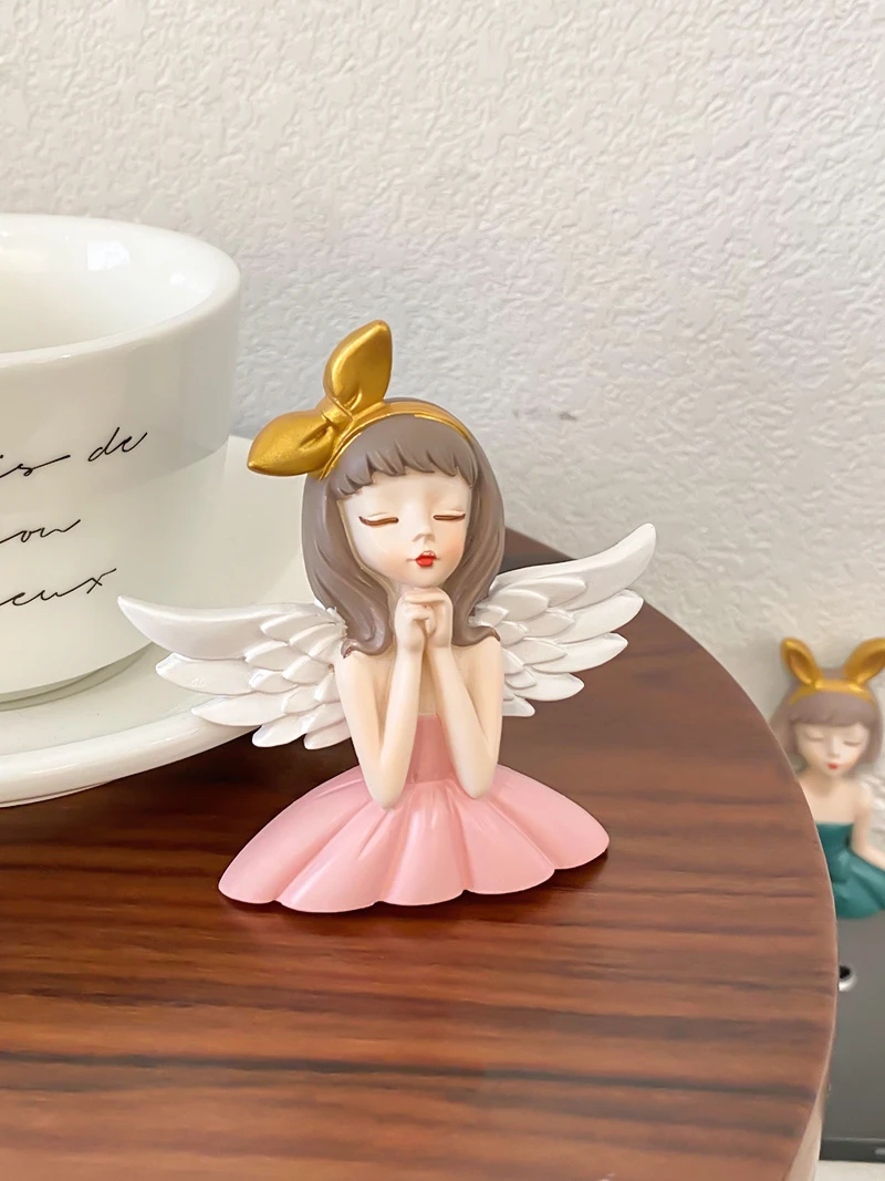 

Angel Girl Creative 3D Stereo Switch Sticker, Socket Decorative Miniatures Figurine, Interior Wall Mounted, Home Decoration