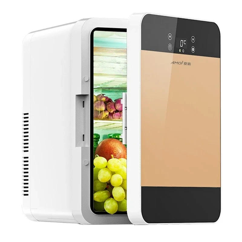 BESRCHOICE8L/16L Car Refrigerator Mini Small Household Small Refrigerator Single Door Refrigeration Fresh-keeping