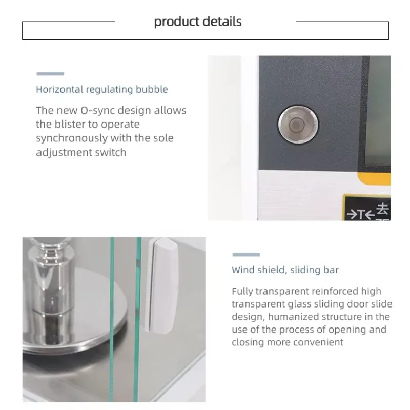 1 مللي جرام ميزان إلكتروني ميزان تحليلي مختبر ميزان إلكتروني رقمي دقيق