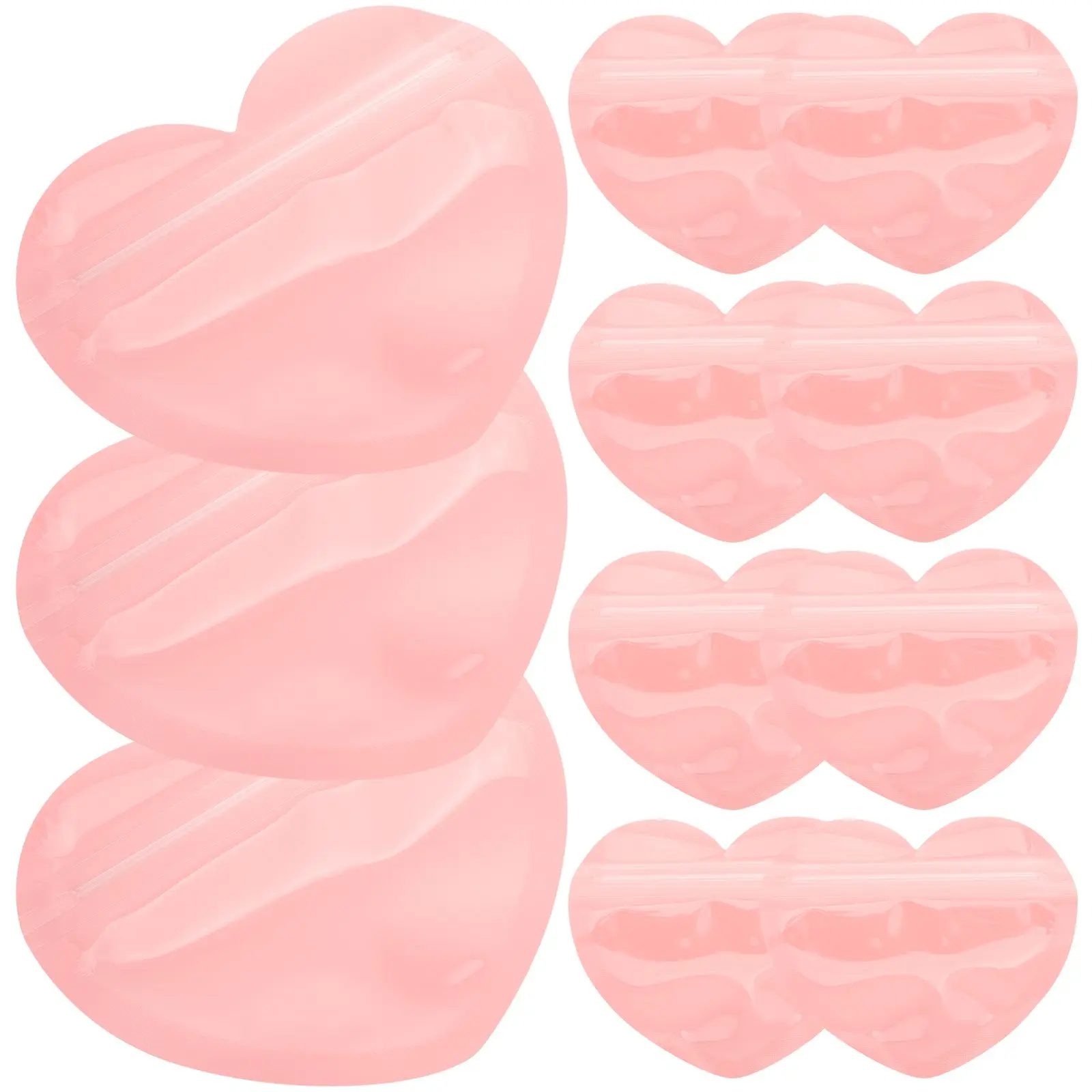 

Heart Self Sealing Heart Shaped Self Sealing Bags Pink 8 5x10cm Valentine Treat Bags for C y Jewelry Kids Gifts Home Decor