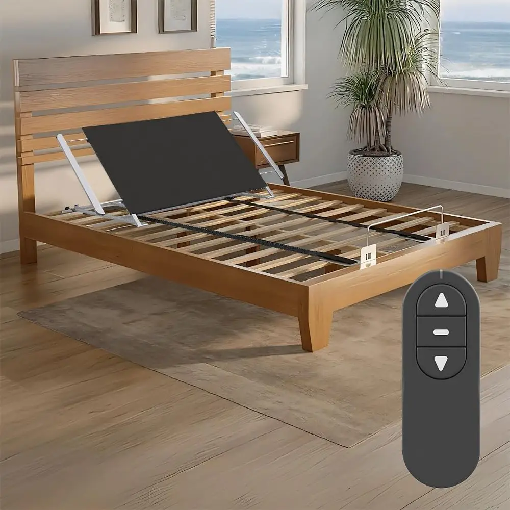 

Boyd Sleep Twin Adjustable Bed Kit – Motorized Incline Base with WirelRemote, Easy Assembly, Zero Clearance, Converts Mattr& e i