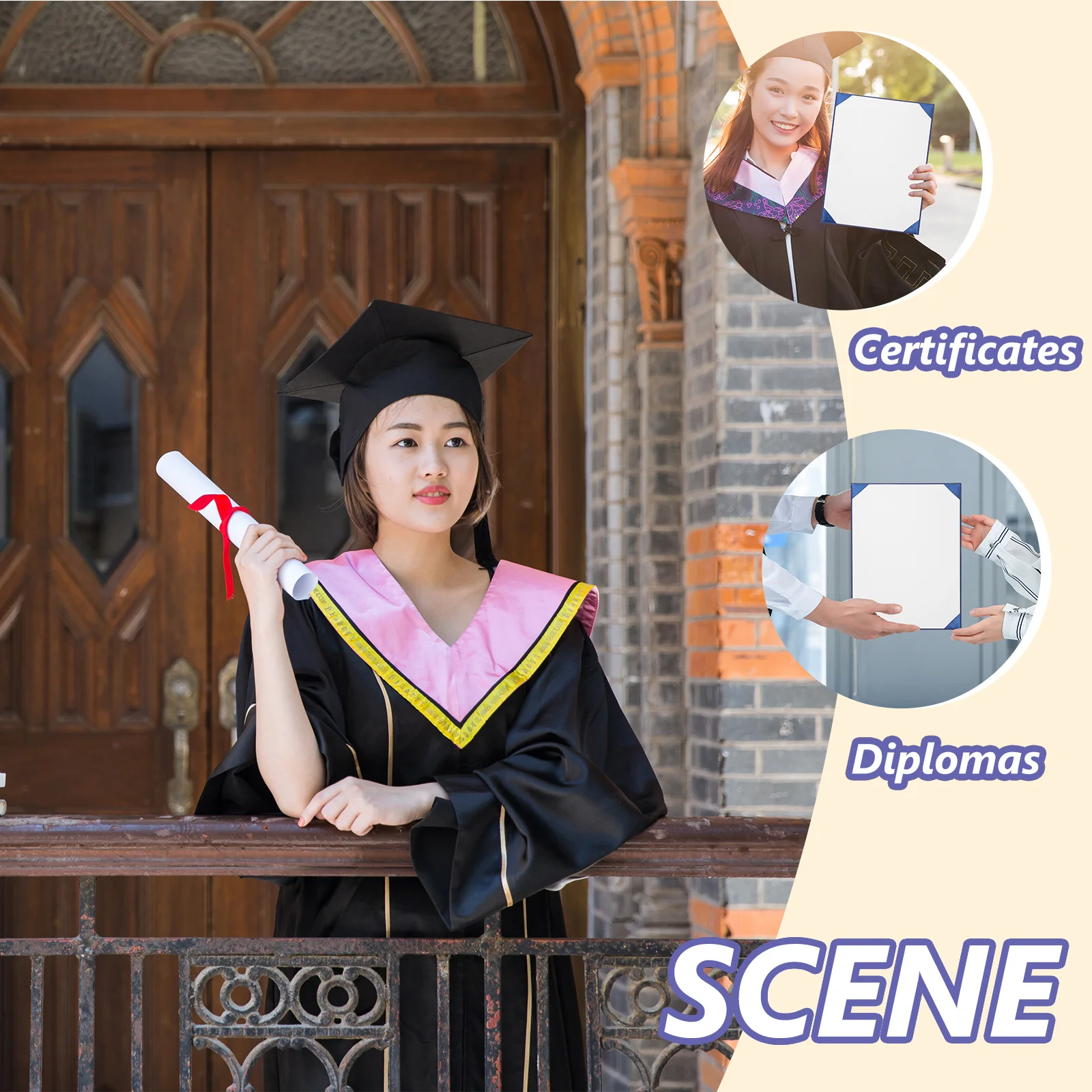 

Blank Certificate Paper Diploma Printable Liner For Award Graduation School Certificate Decorative Inner Paper