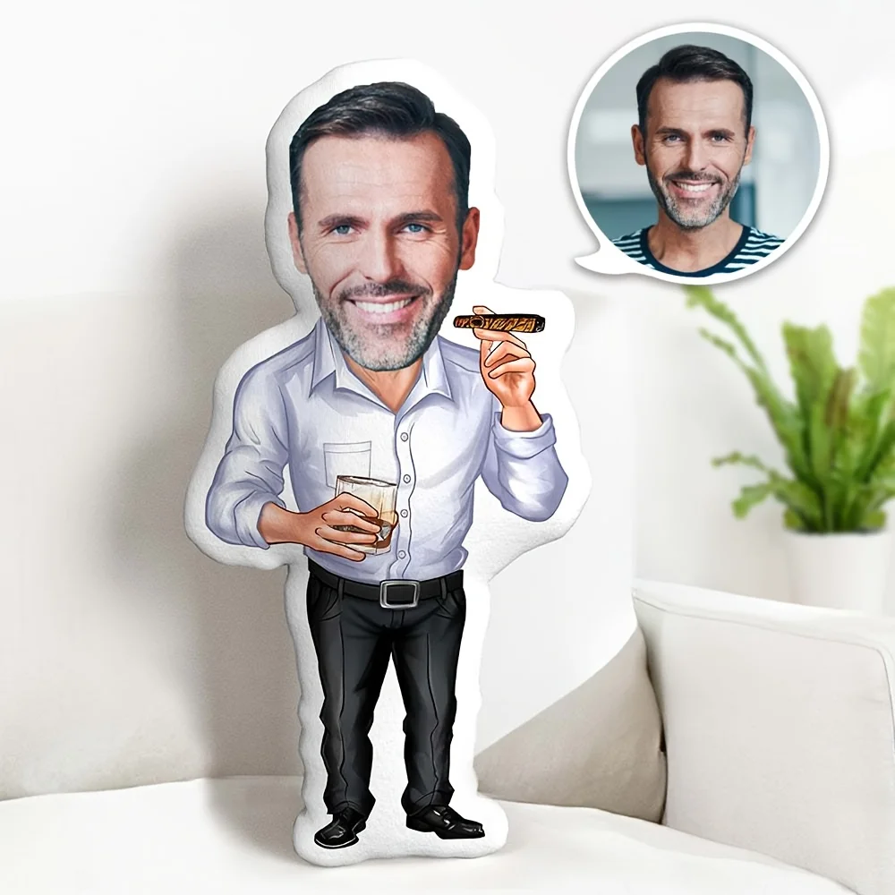 Personalized Humorous Custom Face Pillow, for Successful Individuals. It'S a Fun Surprise for Occasions Like Valentine'S Day, Ha