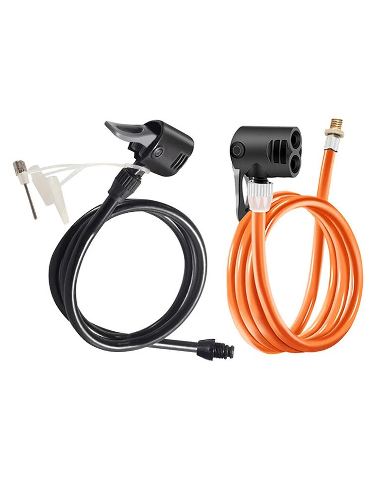 AliExpress 70/80/120CM Bike Air Pump Extension Tube Pump Bicycle Hose Air Pump Connector Bike Air Pump Tire Inflator Nozzles Accessories