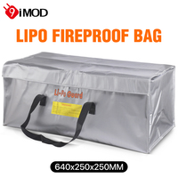 9IMOD Lipo Guard Safety Bag Fireproof Explosion-Proof Portable Lipo Safety Bag 640*250*250mm for RC FPV Racing Drone Car Battery