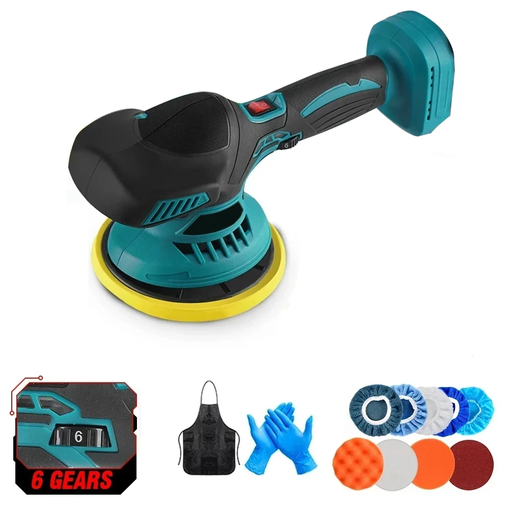 7000RPM Cordless Car Polisher Electric Polisher Wireless Automobile Car Polishing Sealing Glaze Machine For Makita 18V Battery