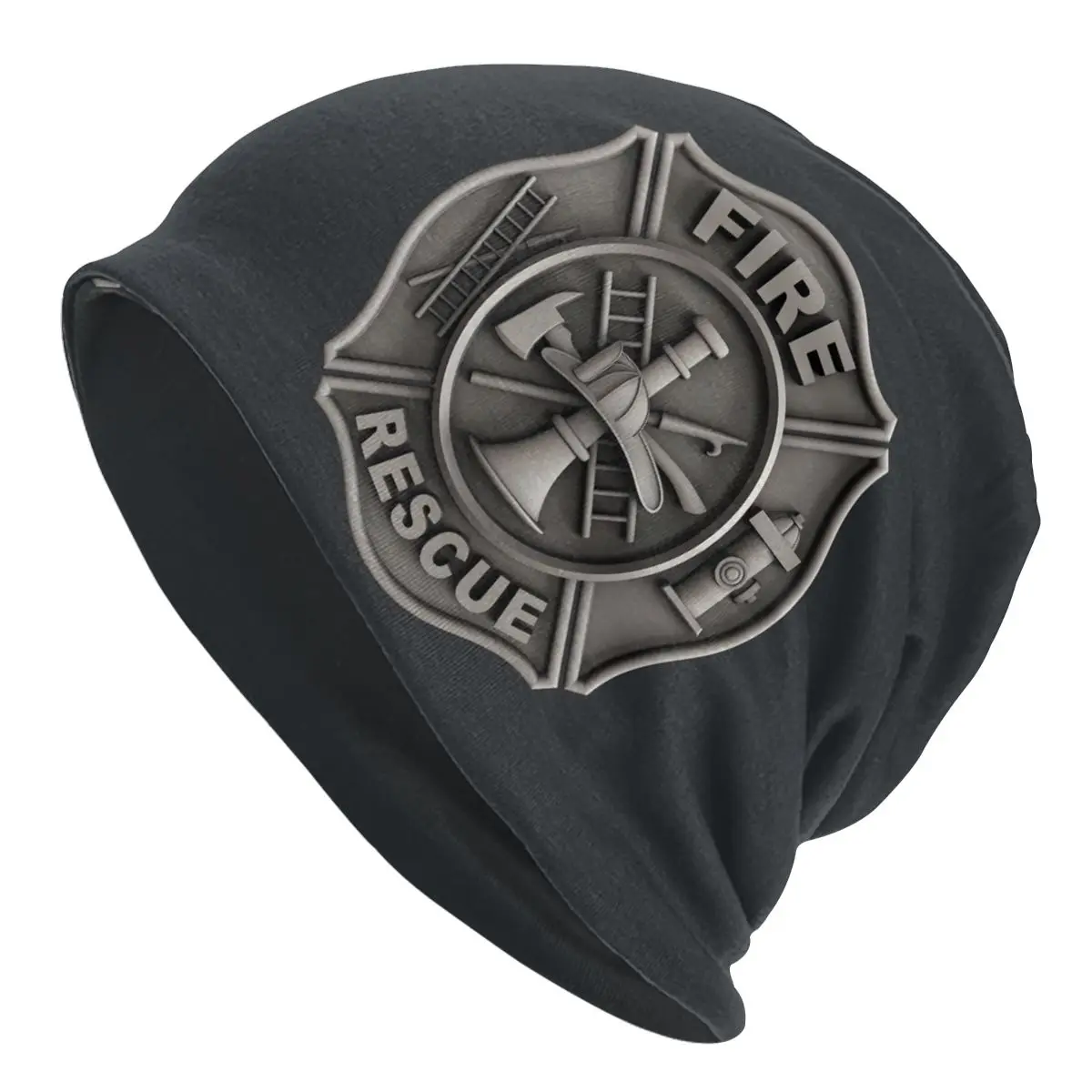 Fireman Fire Rescue Autumn Spring Hats Retro Thin Hat Bonnet Special Skullies Beanies Caps Men Women\'s Earmuffs