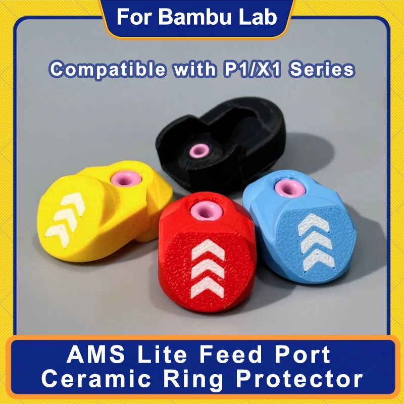 

RGEEK AMS lnlet Ring Feed Port Protector For Bambu Lab X1/P1 Series 3d printer accessories Guard Durable Installation Simple