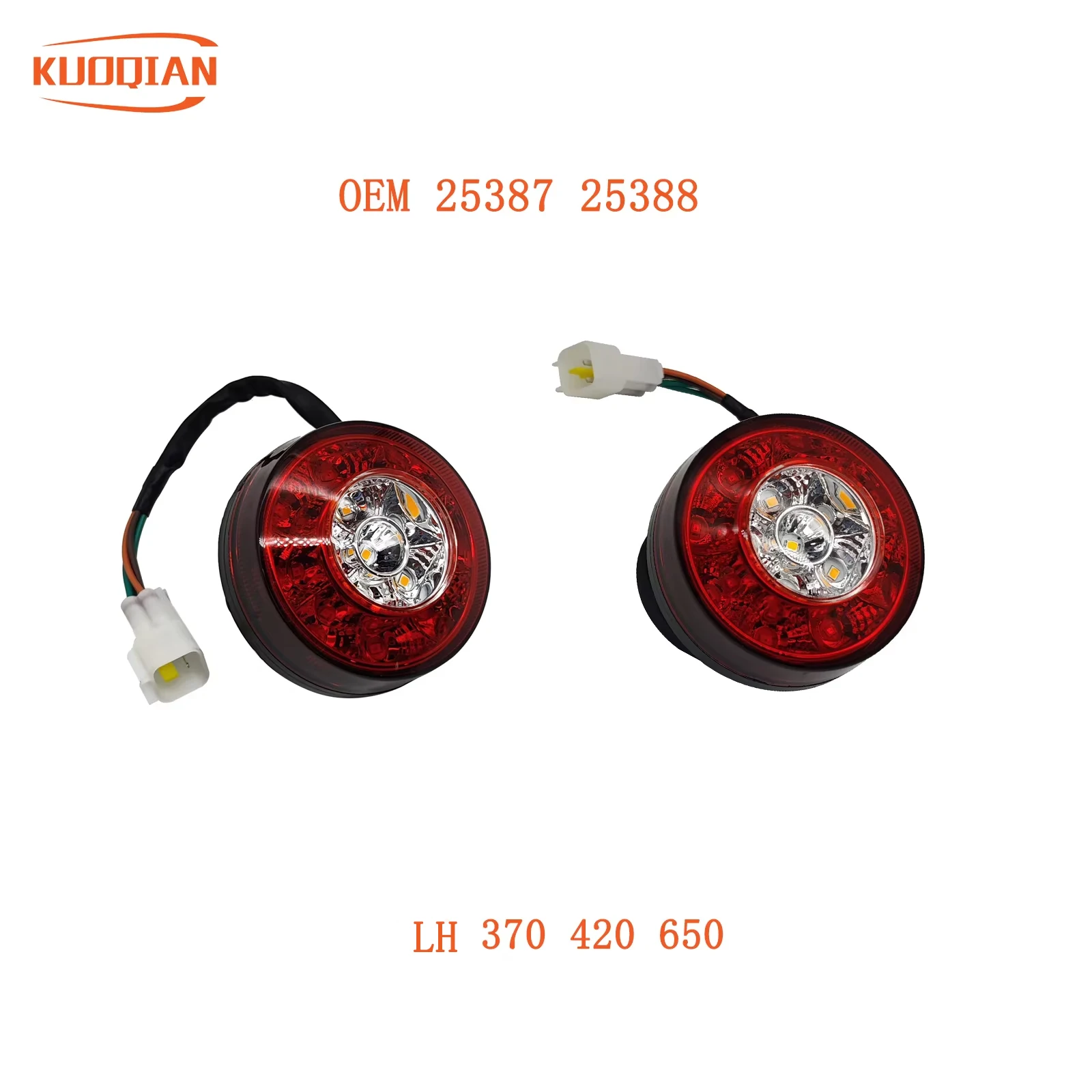 LEWA LUB PRAWA TYLNA LAMPA ZESPÓŁOWA DO LH 370 420 650 OEM 25388 25387