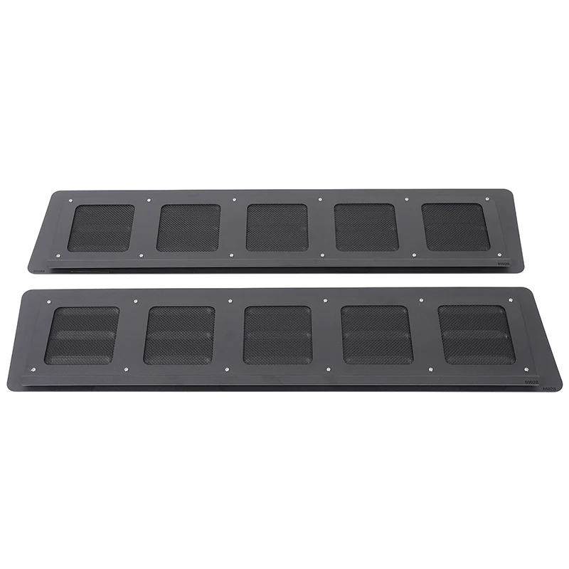 2 قطعة سبائك الألومنيوم الأسود لخزان الجدار العظيم 500 2022 + ستائر التهوية الخلفية للسيارة تعديل السيارة اكسسوارات الديكور