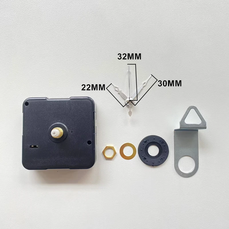 Quartz Clock Movement Mechanism Silent Mute 5168S 12MM Shaft DIY Table Clock with Clock Hands Repair Kits