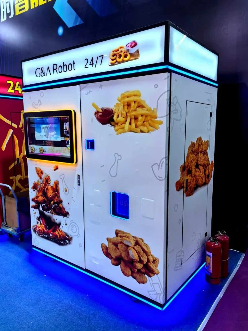 Smart Electric Full Automatic French Fries Vending Machine with High Efficiency French Fries Vending Machine Support Customized