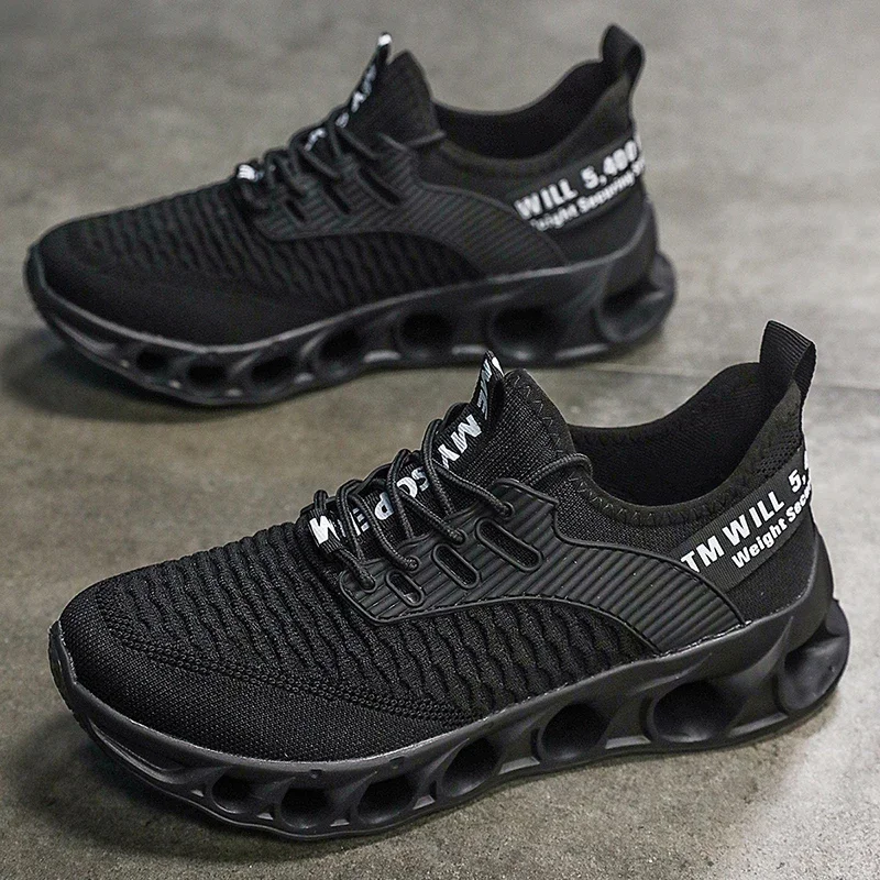 

ELUVA Anti Slip Running Shoes Men Breathable Mesh Comfortable Sports Shoes for Jogging Walking Casual Sneakers Mens Sports Shoes