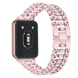 Metal Band for Samsung Galaxy Fit 3 Bracelet Adjustable Replacement Watch Strap for Galaxy Fit 3 SM-R390 Smartwatch