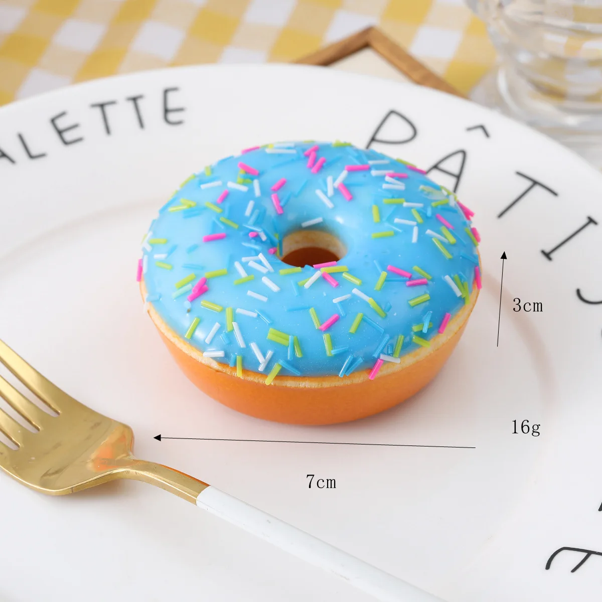 Künstliche Donuts Modell Imulation Donut Gefälschte Kuchen Brot PU Dessert Backen Shop Display Fotografie Requisiten 6 teil/los – Detail 8