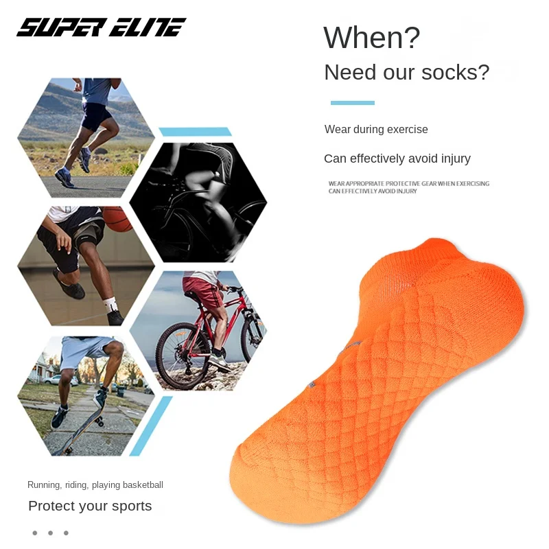 Women's sports socks, towel bottom low cut running socks, badminton socks image 6