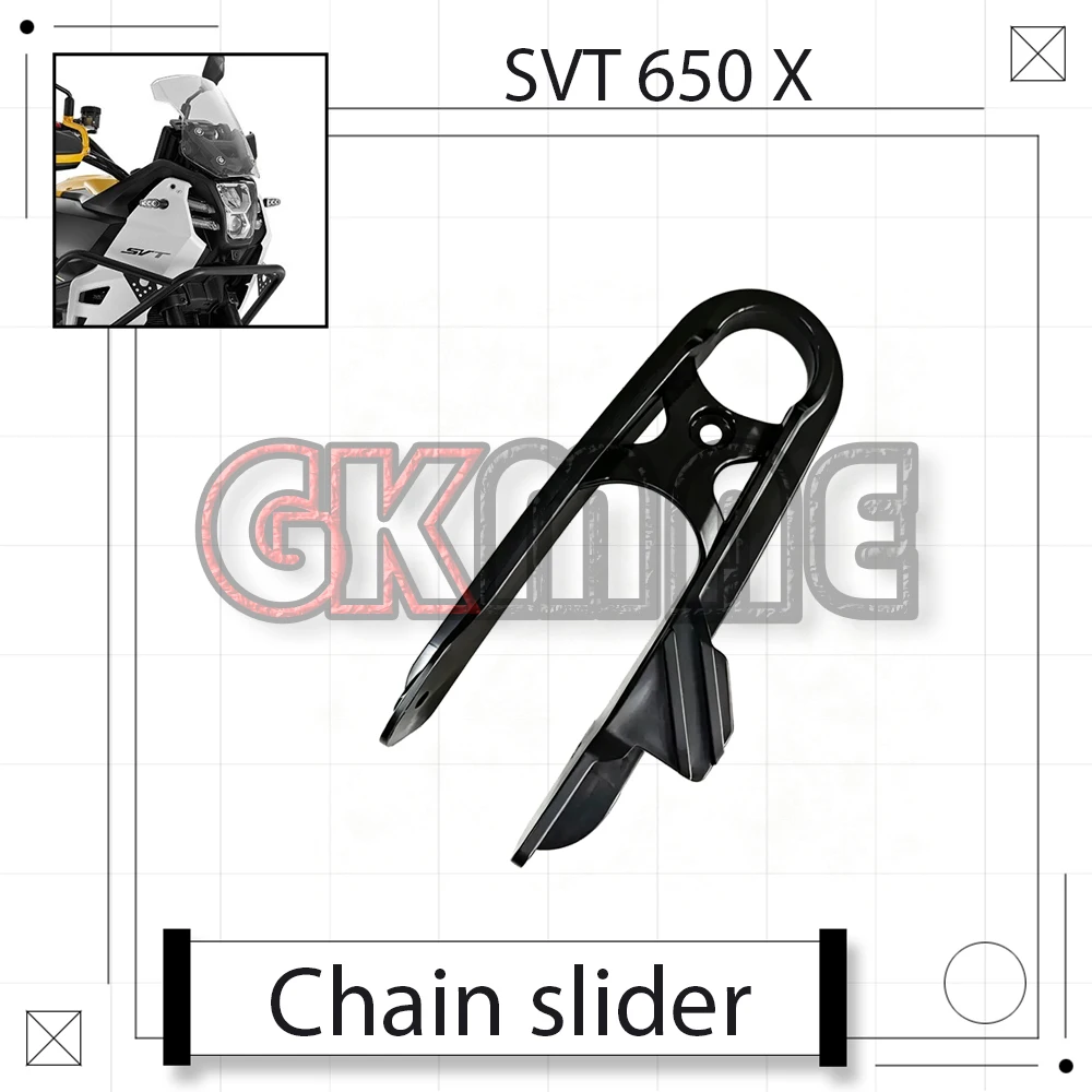 Fit For QJMOTOR SVT 650 X SVT650X Motorcycle Swing Arm Upper Lower Chain Slider Anti-wear Chain Protector Buffer Pad Accessories