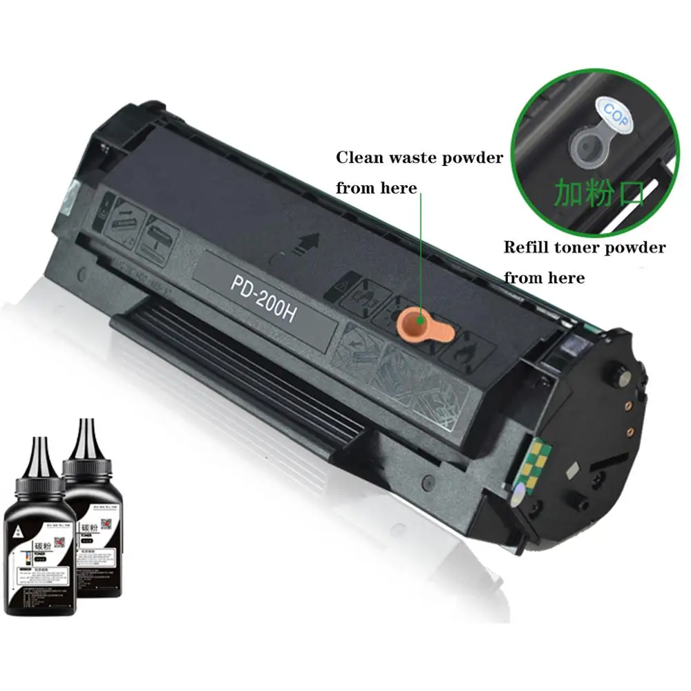 Puce de toner en continu pour Pactus P2500W P2505 M6200 M6500 M6505 M6femelle M6607 PC-210 PC-211E PC-210E PC-211 puce de toner 1 pièces