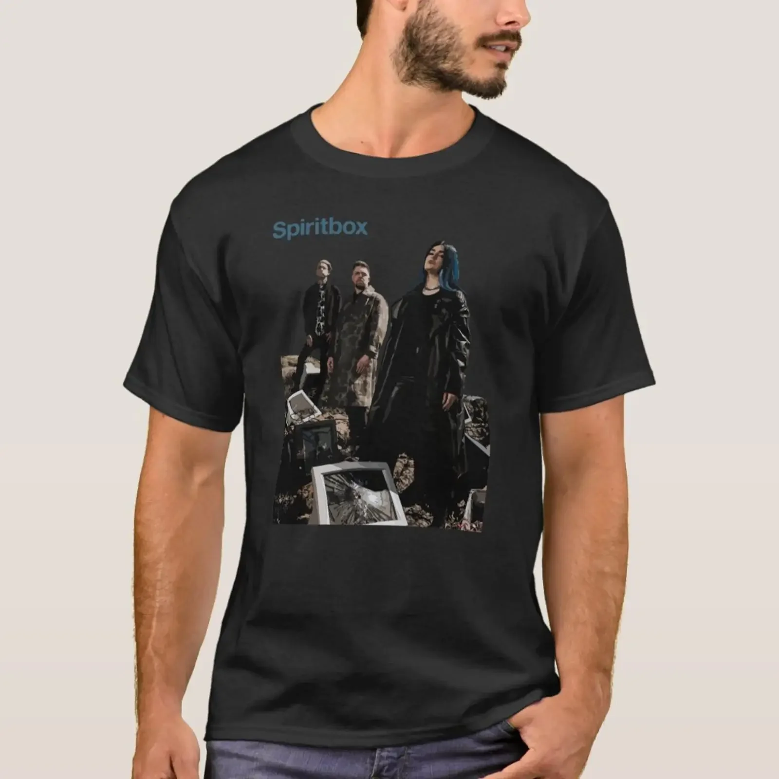 Spiritbox 981png981 T Shirt vintage Washed Comfortable Stretched Unisex fashion Soft Casual Versatile streetwear graphic homme