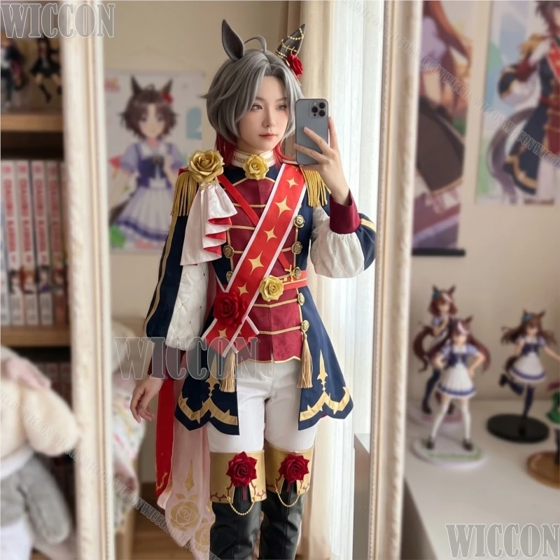 

Pretty Derby Rose Kingdom Victory Suit Cosplay Costume Anime Game Character Outfit Women Halloween Comic Con Convention Party