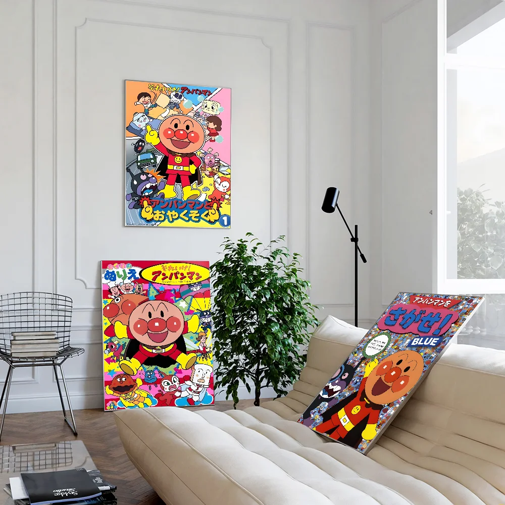 Anime A-Anpanman Classic Vintage Posters HD Quality Wall Art Retro Posters for Home Room Wall Decor