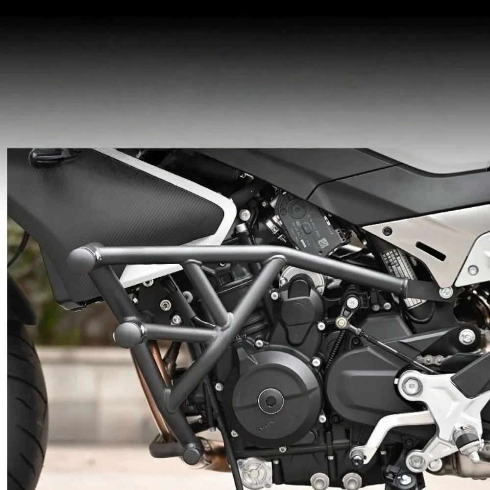 For CFMOTO 800NK NK800 motorcycle carbon steel competition bar aluminum alloy anti-fall head spring bumper modification