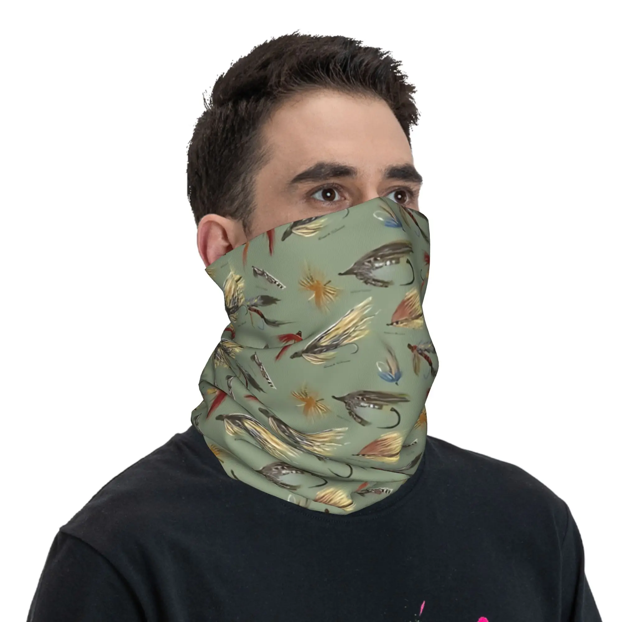 Roys Fly Fishing with Hand Tied flies! Bandana  Balaclava Autumn Hiking Camping UV Protection Bicycle Mask Soft Bike Face Mask