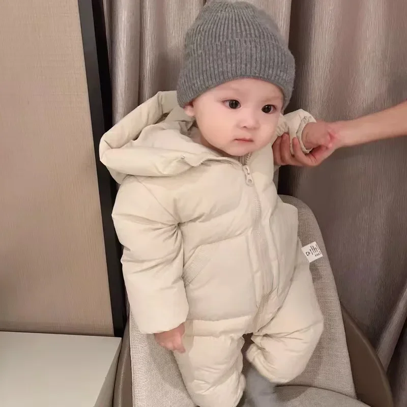 Newborns Baby Rompers Overall Outwears Jumpsuits Winter Coats Warm Kids Boys Costume Babie Girl Clothing Children Clothes Autume