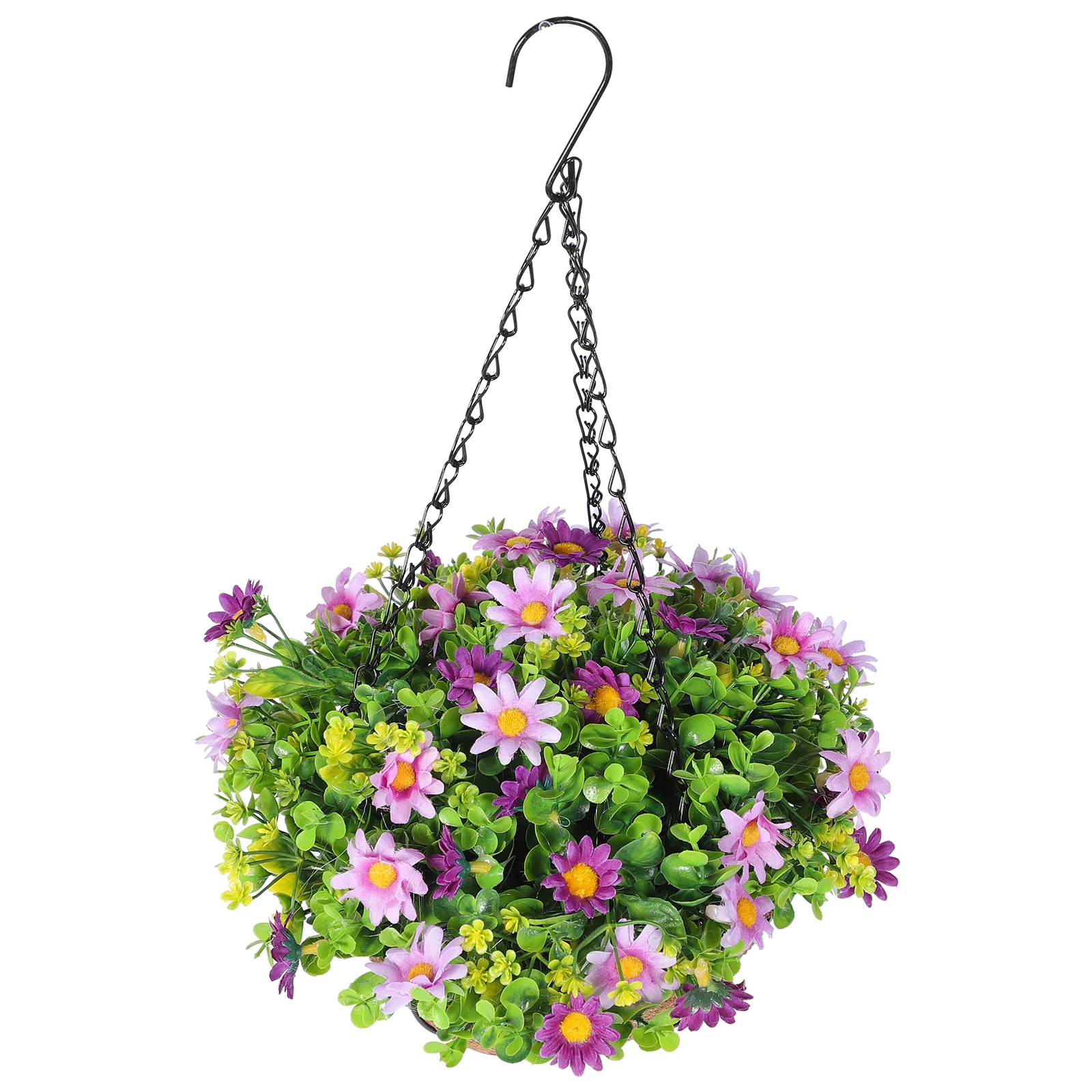 

Coconut Decoration Outdoor Artificial Planting Baskets Faux Flowers For Balcony Living Room Yard Planters Fake