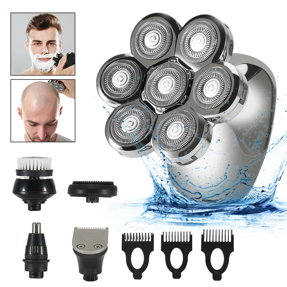 Electric Razor Multifunction USB Charge Trimmer Men NEW Shaver For Men 7D Independently 7 Cutter Floating Head Waterproof