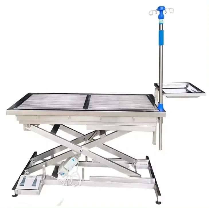 Pet Hospital Clinic Stainless Steel Hydraulic/Electric Lifting Animal Surgery Table Surgical Veterinary Pet Operation Table