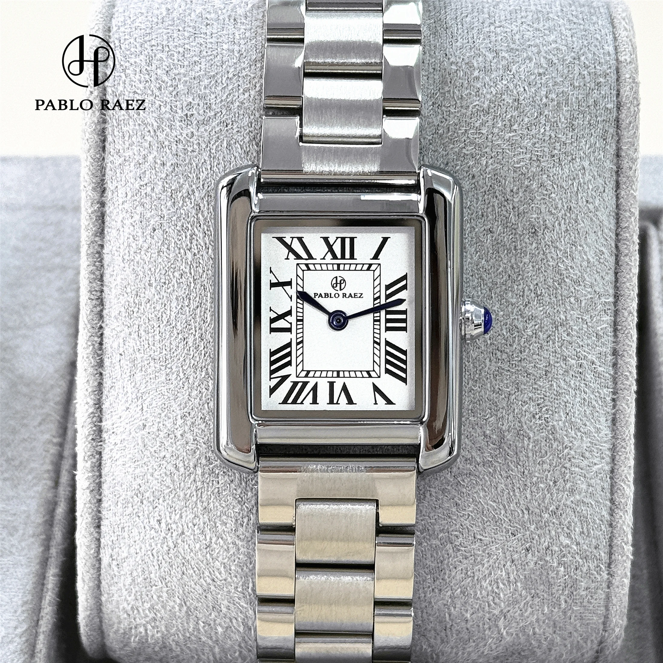 PABLO RAEZ Brand Watch Women Business Retro High-End Steel Strap Leather Waterproof Female Fashion Quartz Clock Watches Has Box