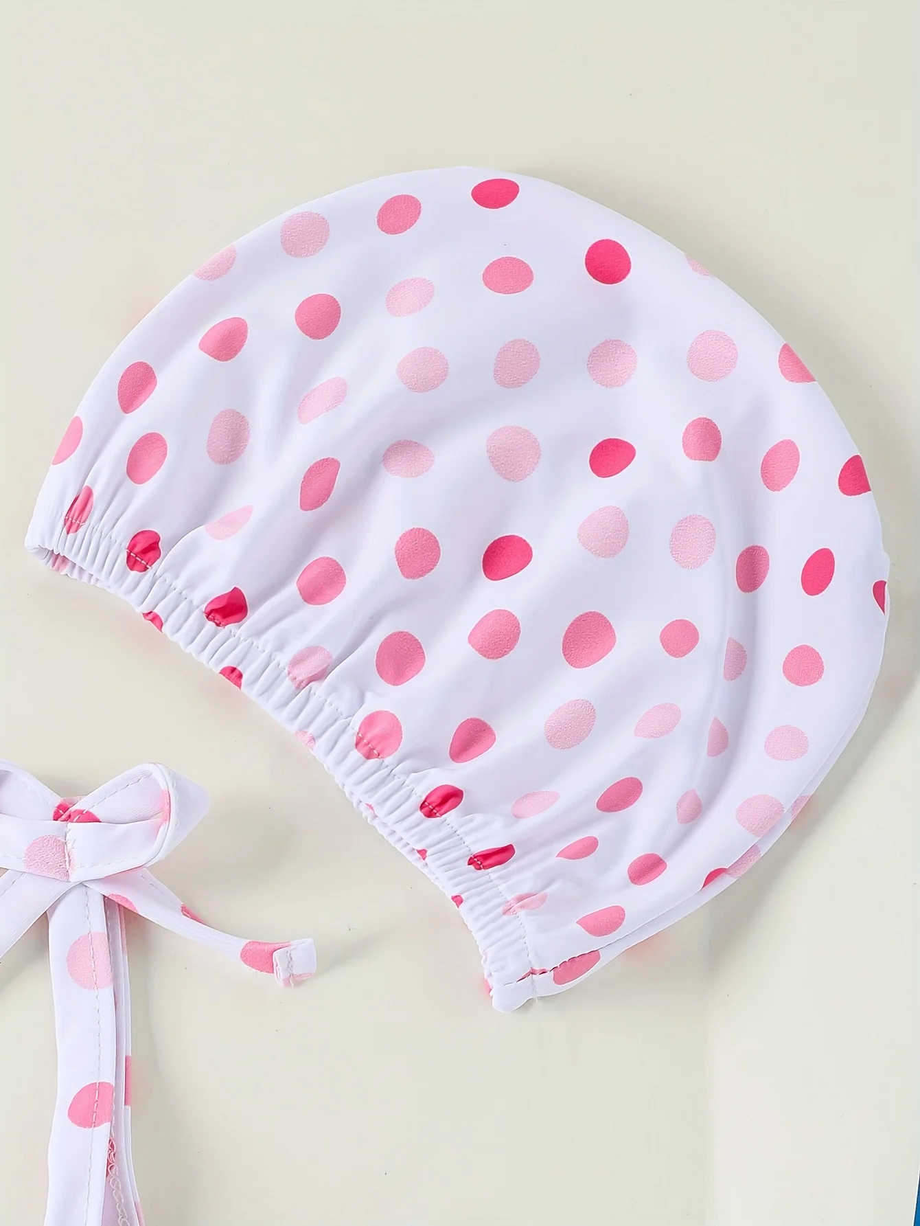 3 Piece Set Cute Fashion Polka Dot Summer Baby Girls Cool Comfort Camisole + Swim Briefs + Swim Cap Baby Swimsuit Set