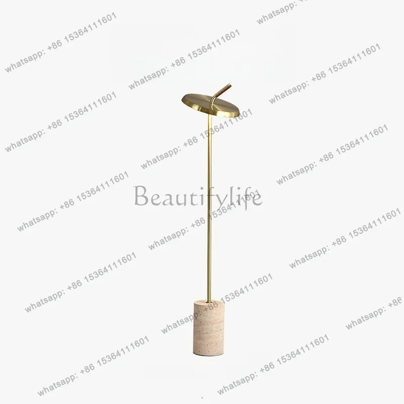 PG Old Branch Italian Yellow Cave Stone Floor-Standing Glowing Ornament Vintage High-End Living Room Bedside Ornament