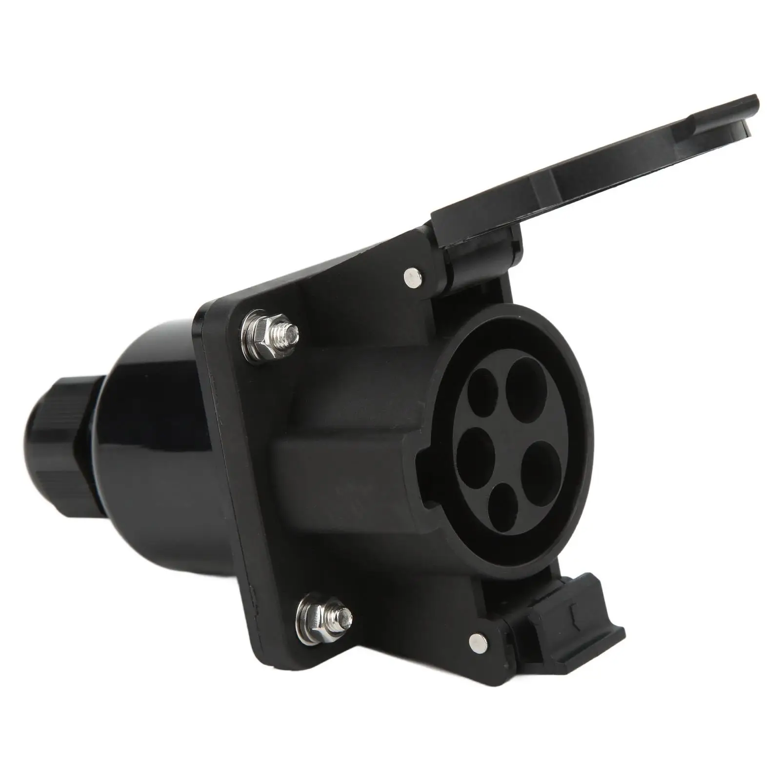 EV Charging Connector UL94-V-0 Flame Retardant EV Charging Socket Type 1 Single Phase 240V AC 16A 32A Anti Wear for