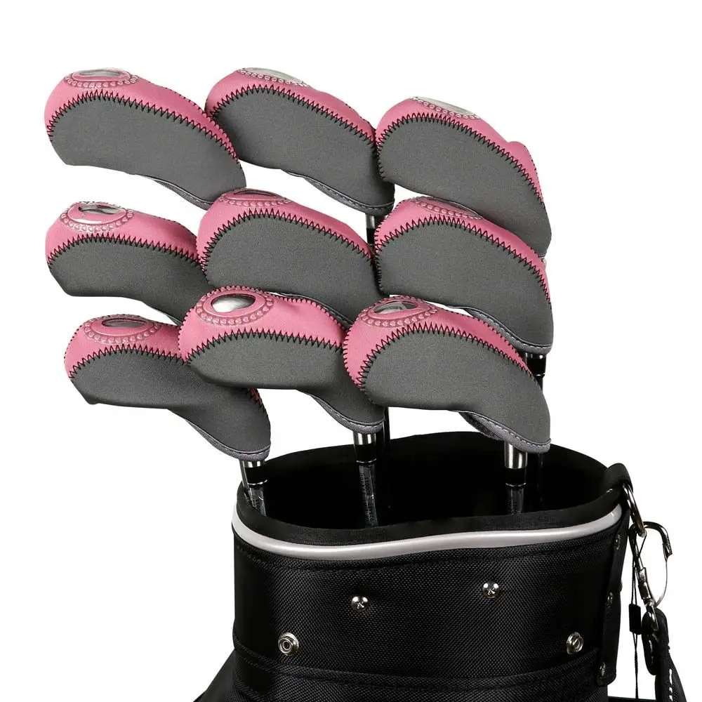 يغطي مجموعة الحديد إسفين حامي الغطاء الواقي نادي الغولف غطاء رأس الغولف جولف الحديد غطاء الرأس جولف أغطية الرأس حامي #2