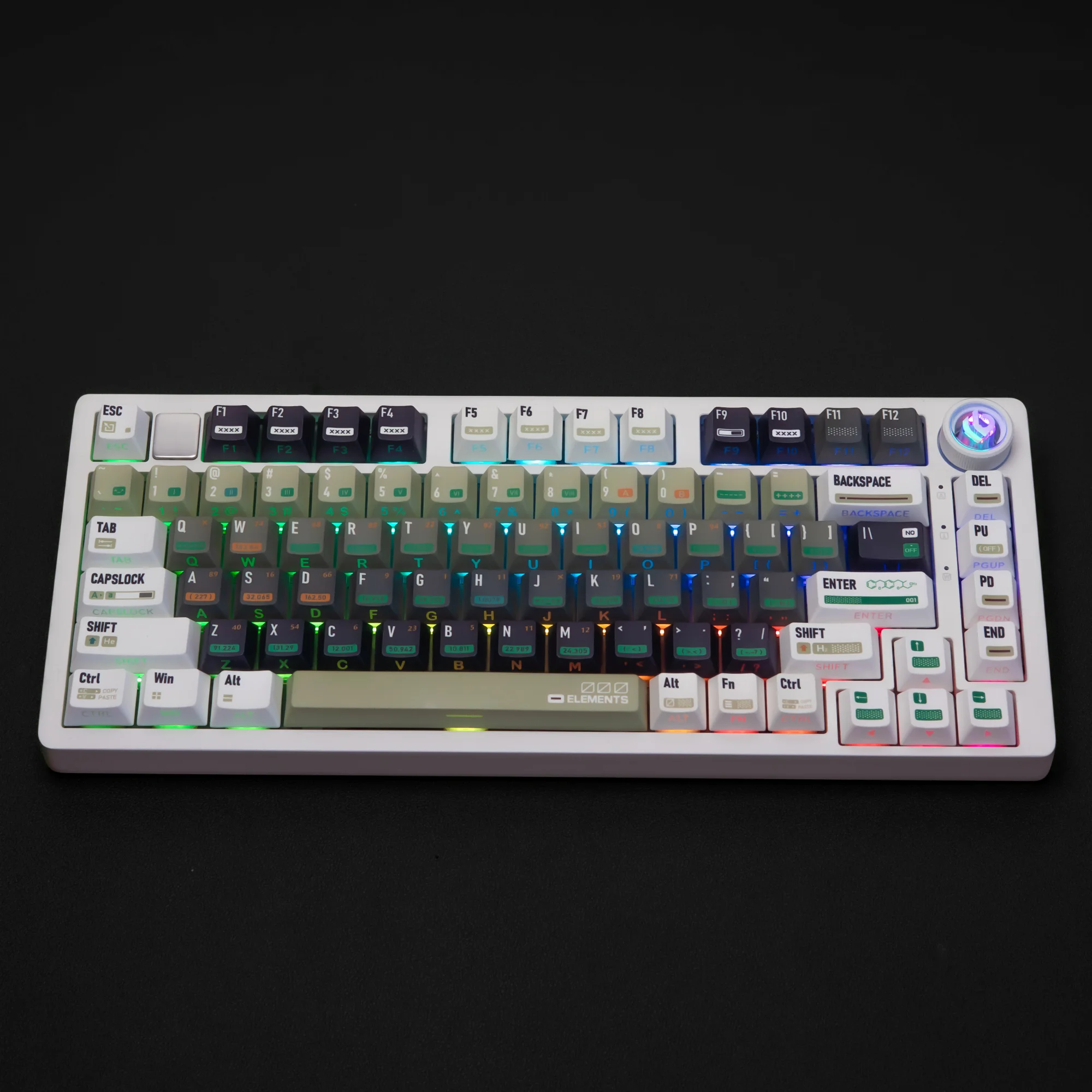 

Chemistry Theme Keycap Cherry PBT Dye Sub Keycaps German French Spanish Korean Russian For ISO ANSI Mechanical Keyboard Key Caps