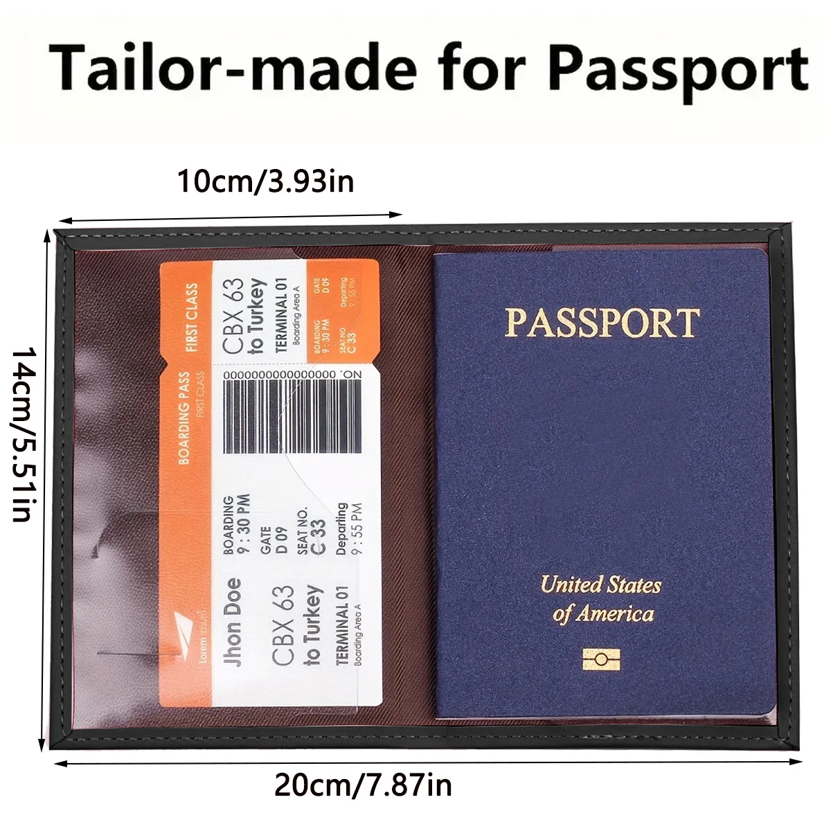 Crown Print PU Passport Cover Case for Couple Flight Ticket Clip Passport Holder ID Credit Card Holder Travel Accessories