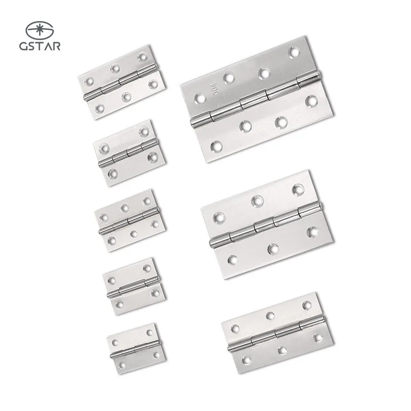 3 Inch Stainless Steel 304 201 Wooden Door Hinge Butt Hinges Folding Table Desk Hinges