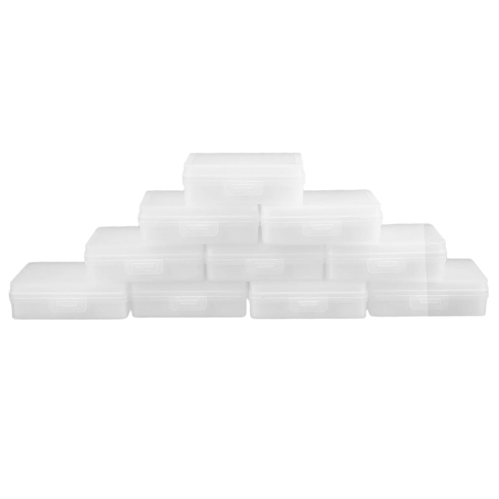 

10Pcs Multifunctional Compact Plastic Storage Box for Electronic Components Crafts Travel Accessories Organizing