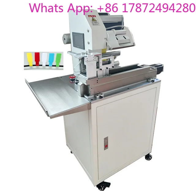Tube Wire Labeling Machine Automatic Label Stripping Machine Cable Flag Folded Electronic Wire Labeling Machine