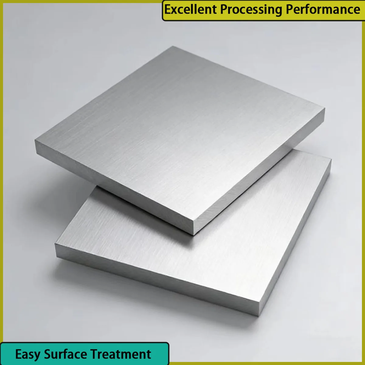 Aluminum alloy solid square plate with a thickness of 0.3mm-2mm is used for industrial equipment, structural components, etc