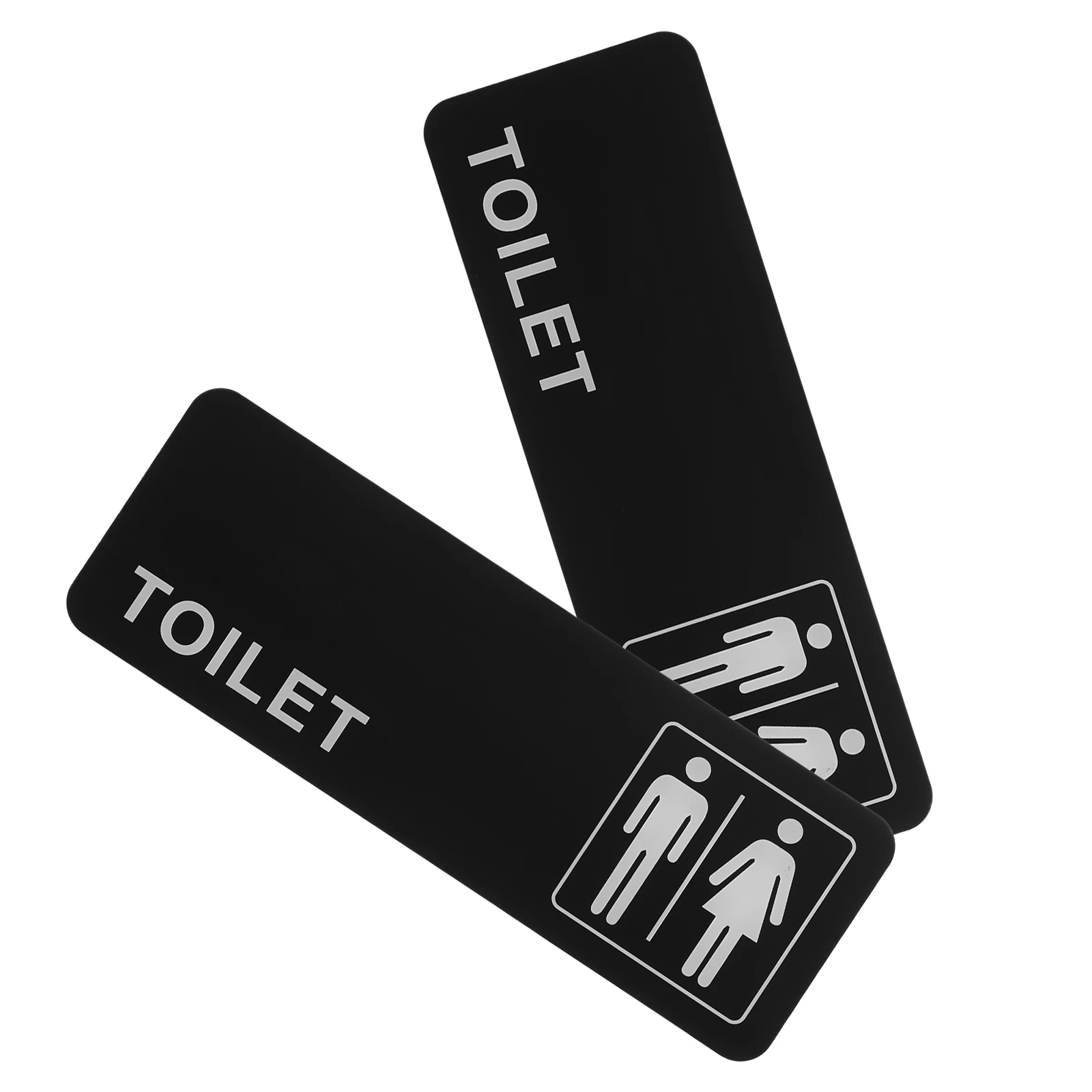2PCS Toilet Signs Bathroom Signage for Home Mens Restroom Women Creative Design Versatile Use Longterm