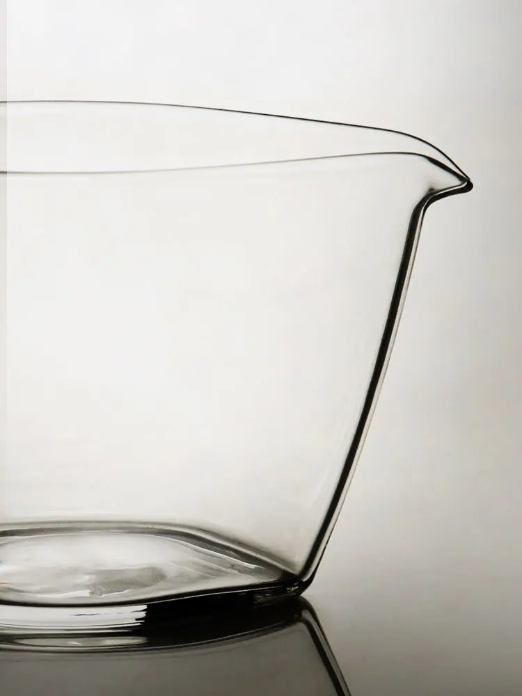 Handmade Nine Earth Glass Teaware Drop Shape Public Cup Heat Resistant Tea Pouring Tool Gongfu Tea Set for Sharing Tea