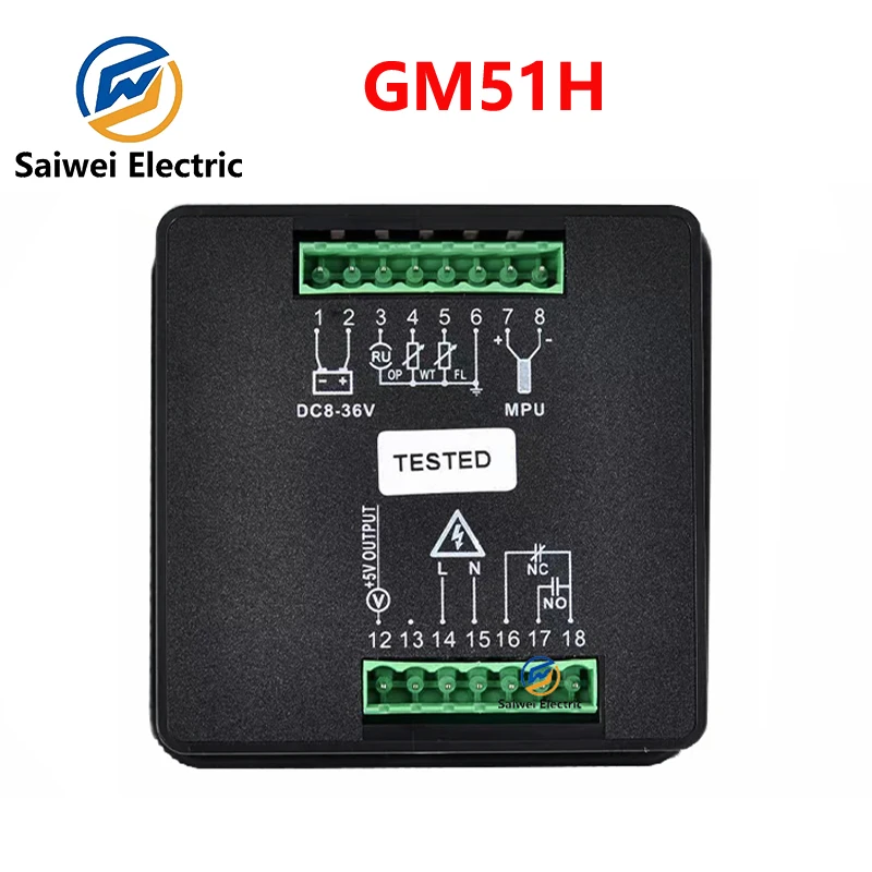 MEBAY GM51H Diesel Engine Multi Function Digital Meter Panel Monitoring Battery Voltage Hours Fuel level Genset Parts