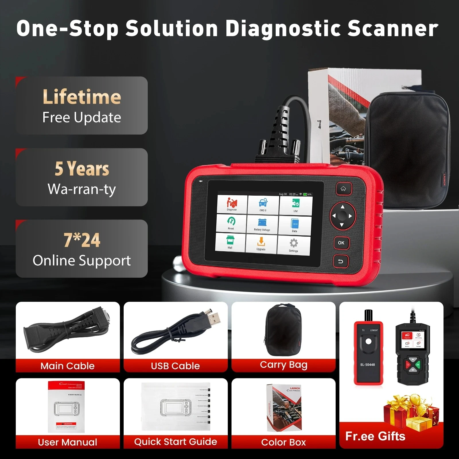 For Lancol Wider Vehicle Coverage 1996-2024 D Scanner Diagnostic Tool Works on 99% Cars 1-Year Warranty