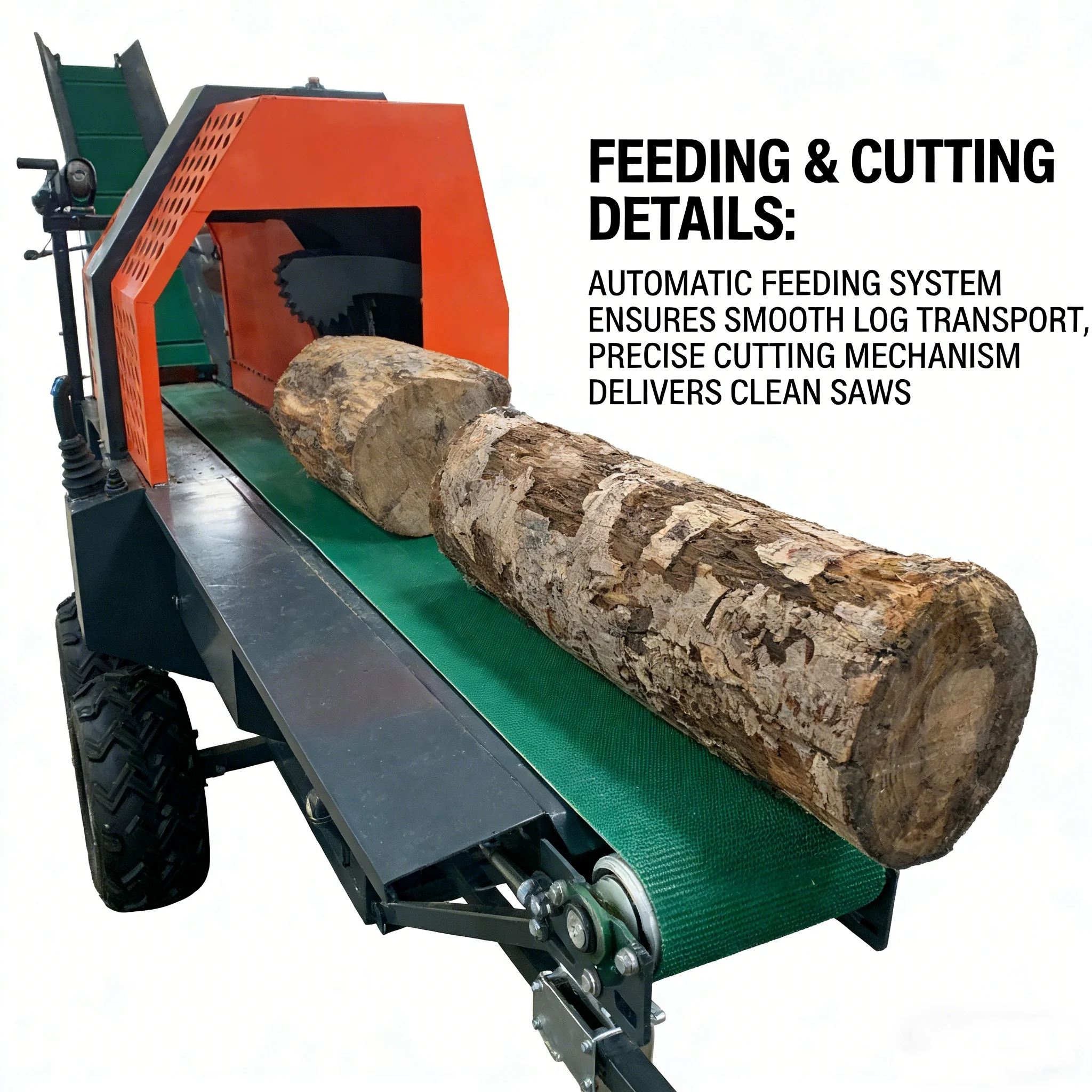 YG 30ton Timber Wood Processing Machine Lumber Splitting Machines Firewood Processor with high-quality engine